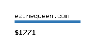 ezinequeen.com Website value calculator