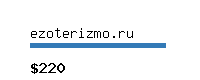 ezoterizmo.ru Website value calculator
