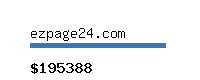 ezpage24.com Website value calculator