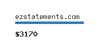 ezstatements.com Website value calculator