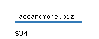 faceandmore.biz Website value calculator