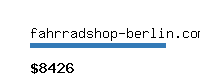 fahrradshop-berlin.com Website value calculator