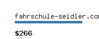 fahrschule-seidler.com Website value calculator