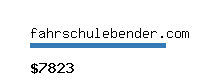 fahrschulebender.com Website value calculator