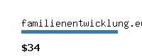 familienentwicklung.eu Website value calculator