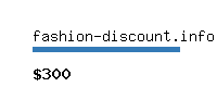 fashion-discount.info Website value calculator