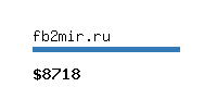 fb2mir.ru Website value calculator