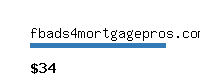 fbads4mortgagepros.com Website value calculator