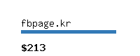 fbpage.kr Website value calculator