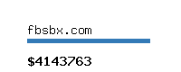 fbsbx.com Website value calculator