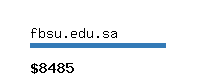 fbsu.edu.sa Website value calculator