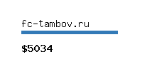 fc-tambov.ru Website value calculator