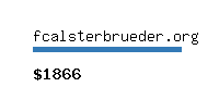 fcalsterbrueder.org Website value calculator