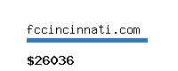 fccincinnati.com Website value calculator