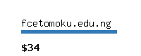 fcetomoku.edu.ng Website value calculator