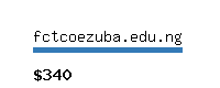 fctcoezuba.edu.ng Website value calculator