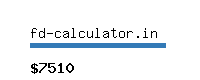 fd-calculator.in Website value calculator