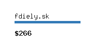 fdiely.sk Website value calculator