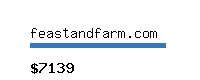 feastandfarm.com Website value calculator