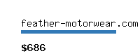 feather-motorwear.com Website value calculator