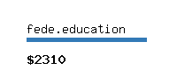 fede.education Website value calculator