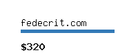 fedecrit.com Website value calculator