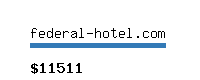 federal-hotel.com Website value calculator