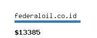 federaloil.co.id Website value calculator