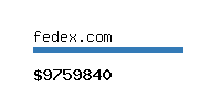 fedex.com Website value calculator