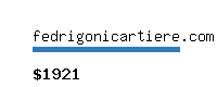 fedrigonicartiere.com Website value calculator