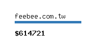 feebee.com.tw Website value calculator