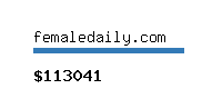 femaledaily.com Website value calculator