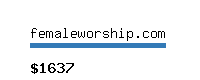 femaleworship.com Website value calculator