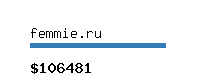 femmie.ru Website value calculator