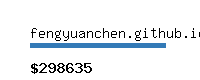 fengyuanchen.github.io Website value calculator