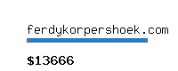 ferdykorpershoek.com Website value calculator