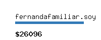 fernandafamiliar.soy Website value calculator