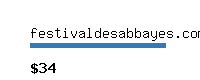 festivaldesabbayes.com Website value calculator