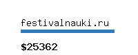 festivalnauki.ru Website value calculator