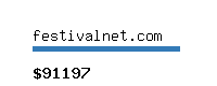 festivalnet.com Website value calculator