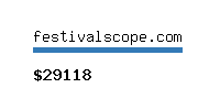 festivalscope.com Website value calculator