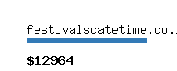 festivalsdatetime.co.in Website value calculator