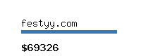 festyy.com Website value calculator