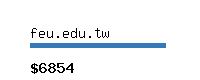 feu.edu.tw Website value calculator