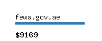 fewa.gov.ae Website value calculator