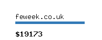 feweek.co.uk Website value calculator