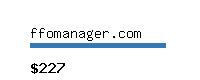 ffomanager.com Website value calculator