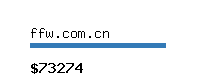 ffw.com.cn Website value calculator