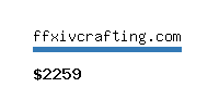 ffxivcrafting.com Website value calculator