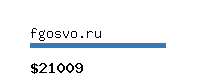 fgosvo.ru Website value calculator